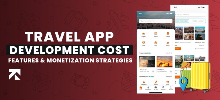 Travel app development cost blog banner